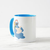 Mug Cookie Monster lisant une carte (Devant gauche)
