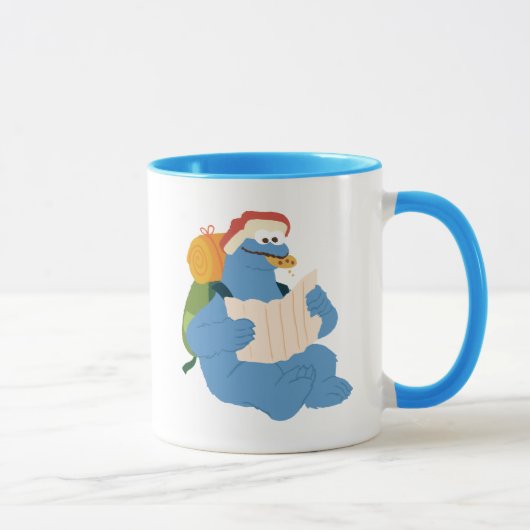 Mug Cookie Monster lisant une carte (Droite)