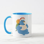 Mug Cookie Monster lisant une carte (Gauche)
