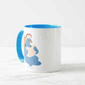 Mug Cookie Monster lisant une carte (Devant gauche)