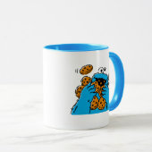 Mug Cookie Monster mangeant tous les cookies (Devant droit)