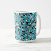 Mug Cookie Monster | Nom Nom Nom Motif (Devant droit)