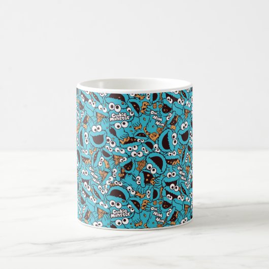 Mug Cookie Monster | Nom Nom Nom Nom Motif (Centre)