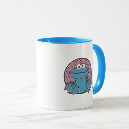 Mug Cookie Monster | Om Nom Nom (Devant droit)
