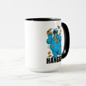 Mug Cookie Monster Rétro | Affamé (Devant droit)