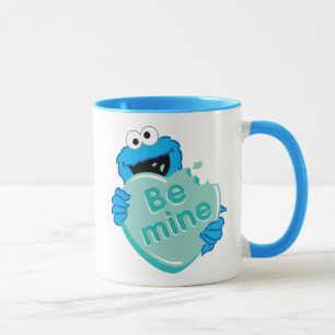 Mug Cookie Monster "Sois Mienne" Saint-Valentin Cœur B