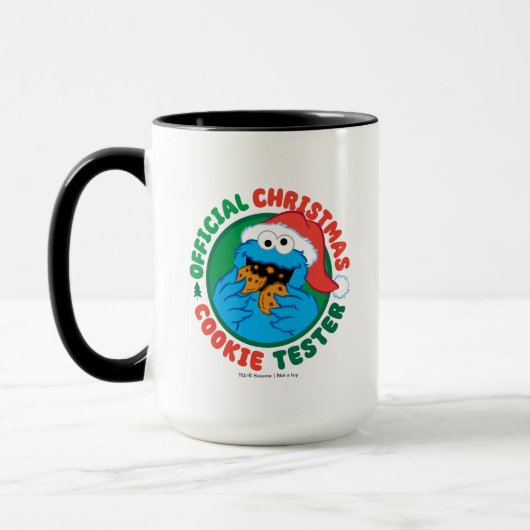 Mug Cookie Monster | Tester officiel de biscuits de No (Gauche)