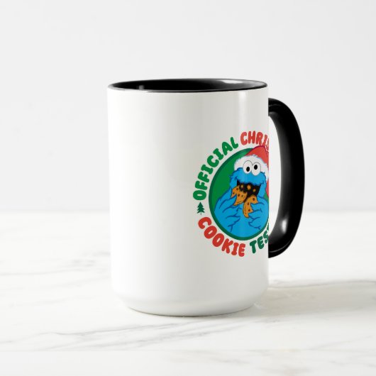 Mug Cookie Monster | Tester officiel de biscuits de No (Devant droit)