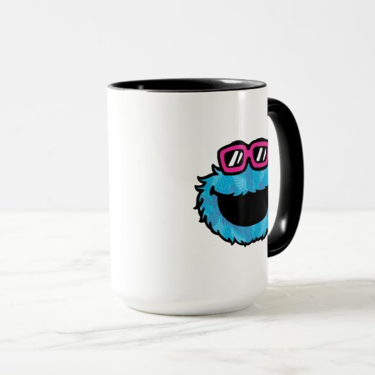 Mug Cookie Monster | Vibes d'été (Devant droit)