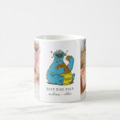 Mug Cookie Monster Vintage | Meilleur papa - Photo (Centre)