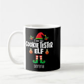Mug Cookie Tester Elf Family Matching Christmas Name (Gauche)
