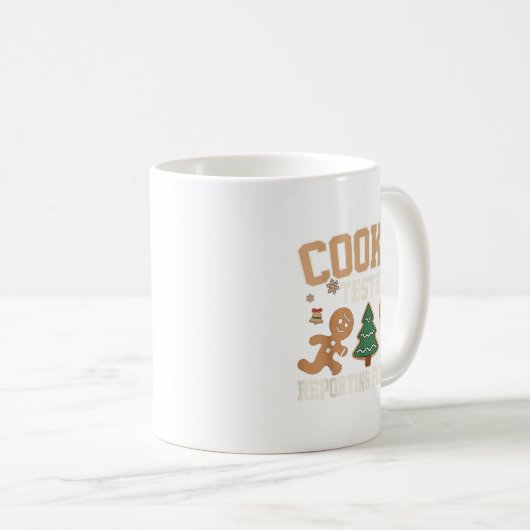 Mug Cookie Tester Réerte Pour Devoir Drôle Noël Xma (Devant droit)