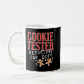 Mug Cookie Tester Reporting Duty drôle Noël Noël Noël  (Gauche)