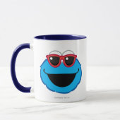 Mug Cookie Visage Souriant avec des Lunettes de Soleil (Gauche)