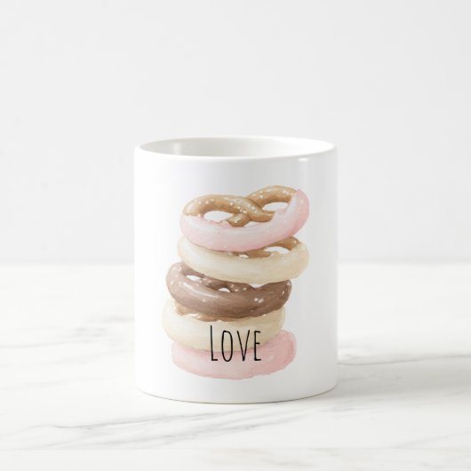 Mug Cookies Bretzel Vanille Chocolat Rose (Centre)