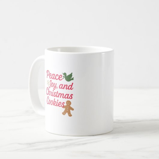 Mug Cookies de joie de Noël (Devant gauche)