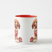 Mug Cookies de Noël Dachshund Dog Holiday (Centre)