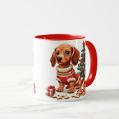 Mug Cookies de Noël Dachshund Dog Holiday (Devant droit)