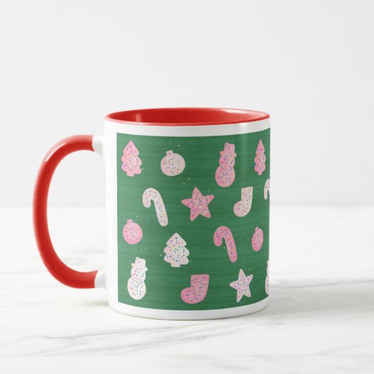 Mug Cookies de Noël en vert (Gauche)