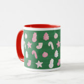 Mug Cookies de Noël en vert (Devant gauche)