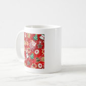 Mug Cookies de Noël et flocons de neige en rouge (Devant gauche)