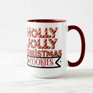 Mug Cookies de Noël Holly Jolly Grand-mère