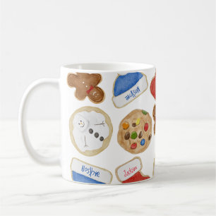 Mug Cookies de Noël Pain d'épice Homme Nom personnalis