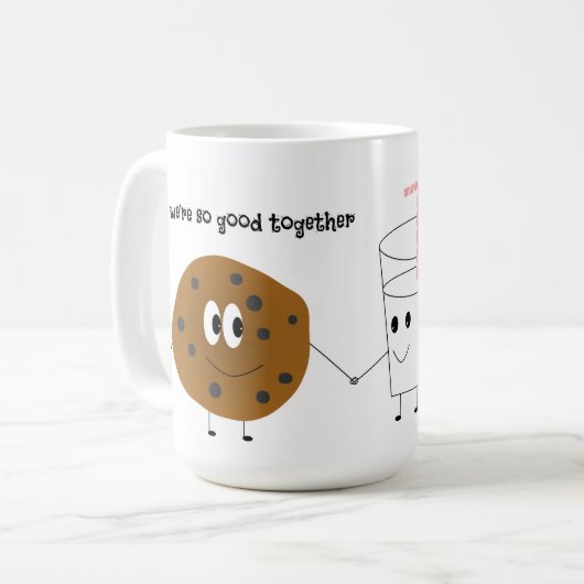 Mug Cookies et lait si bien ensemble (Devant gauche)