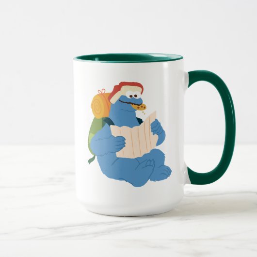 Mug Cookies Monster Lire Une Carte (Droite)