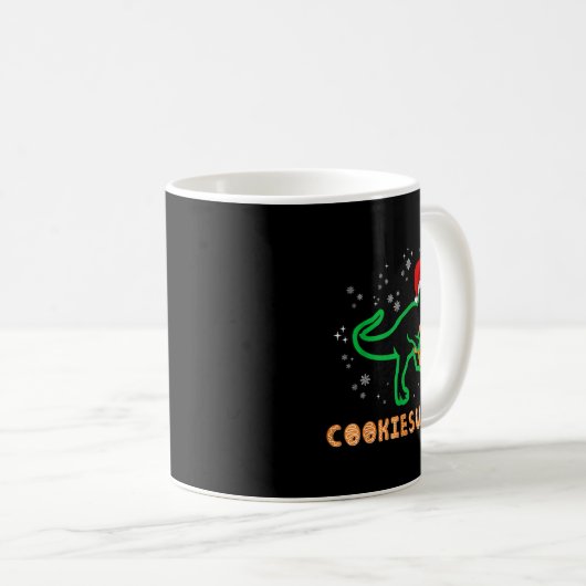 Mug Cookiesaurus Christmas Dinosaur Rex Sugar Cookie (Devant droit)