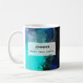 Mug Cool Abstrait Paint Splash Doit Avoir Du Café (Gauche)