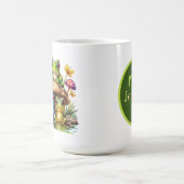Mug cool aquarelle grenouille ajouter monogramme (Centre)