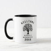 Mug Cool Arbre Famille Réunion Été Vacances Route Voya (Gauche)
