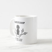 Mug Cool Barbershop Business Swag Barber Ciseaux (Devant gauche)