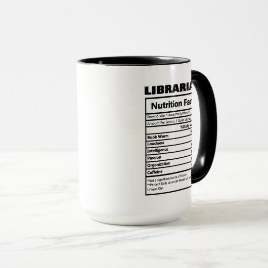 Mug cool Bibliothécaire faits de travail (Devant droit)