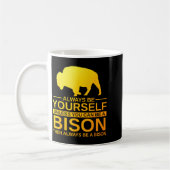 Mug Cool Bison Design For Men Women Buffalo Animal Lov (Gauche)