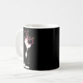 Mug Cool Black Cat Kitten Red Heart Gles Happy Valenti (Devant gauche)