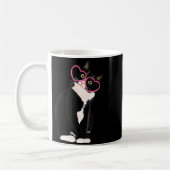 Mug Cool Black Cat Kitten Red Heart Gles Happy Valenti (Gauche)
