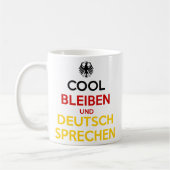 Mug Cool Bleiben und Deutsch Sprechen (Gauche)