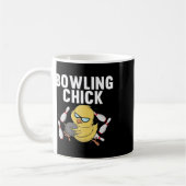Mug Cool Bowler Pour Femmes Filles Dames Bowling Chick (Gauche)