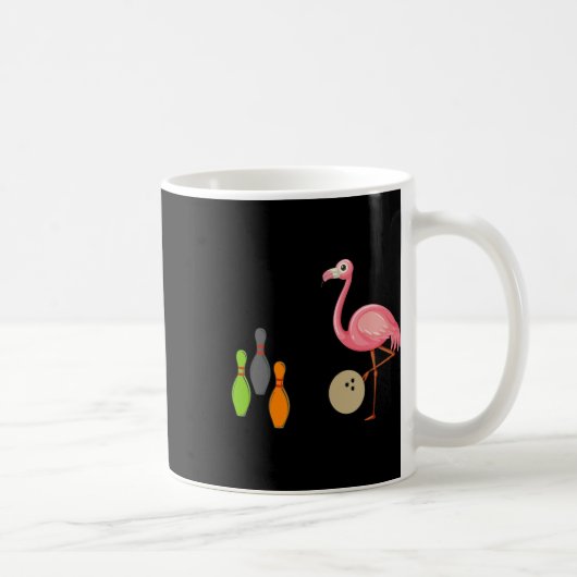 Mug Cool Bowling Flamant rose Drôle Shorbirds Lover Pl (Droite)