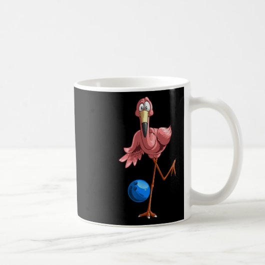 Mug Cool Bowling Flamant rose Drôle Shorbirds Lover Pl (Droite)