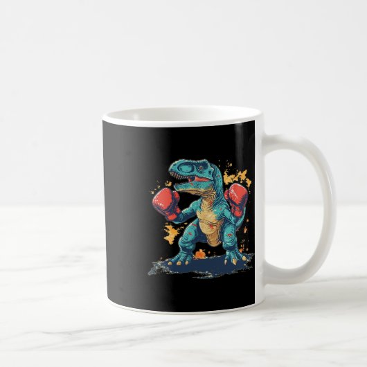 Mug Cool Boxing Gloves With Dinosaur  (Droite)