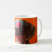 Mug Cool Bracco italiano dog with sunglasses (Devant droit)