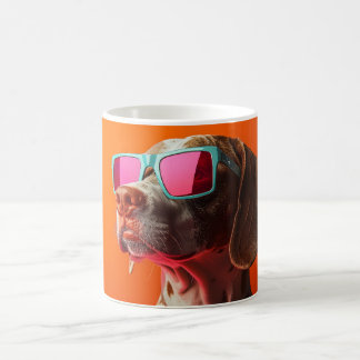 Mug Cool Bracco italiano dog with sunglasses