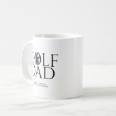 Mug Cool branché "GOLF DAD" Navy Blue (Devant gauche)