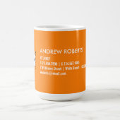Mug Cool Bright Orange Moderne Votre Logo Entreprise (Centre)