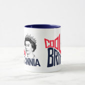 Mug Cool Britannia Reine Elizabeth HRH Né Royal (Centre)