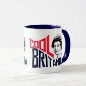 Mug Cool Britannia Reine Elizabeth HRH Né Royal (Devant droit)