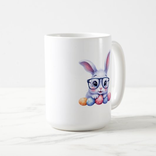 Mug Cool Bunny Easter Personalized (Devant droit)